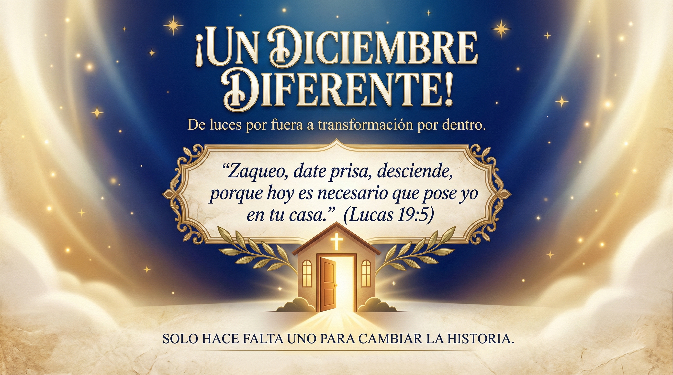 Un diciembre diferente, cuando Jesús entra a tu casa.
